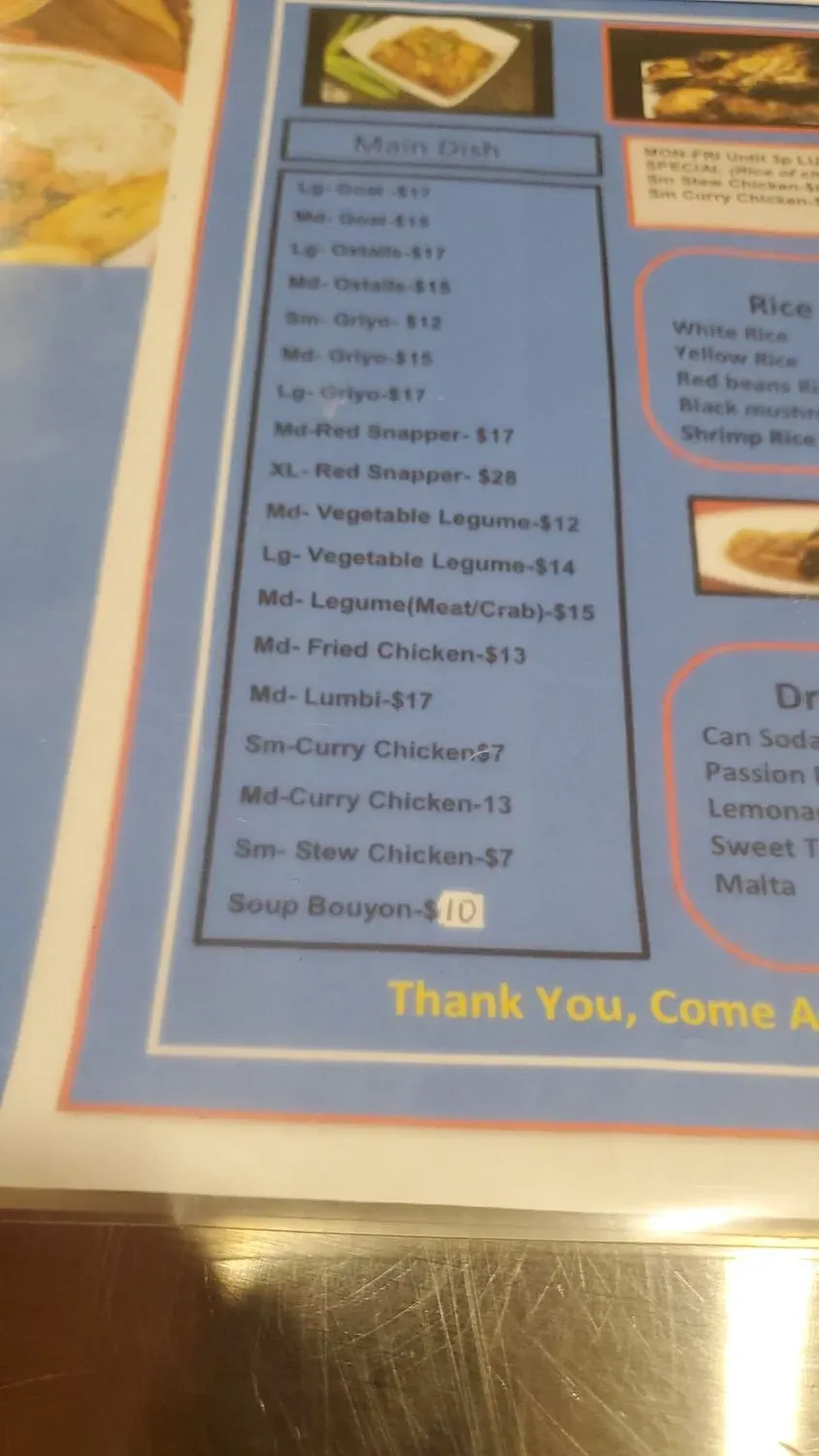 Menu 5