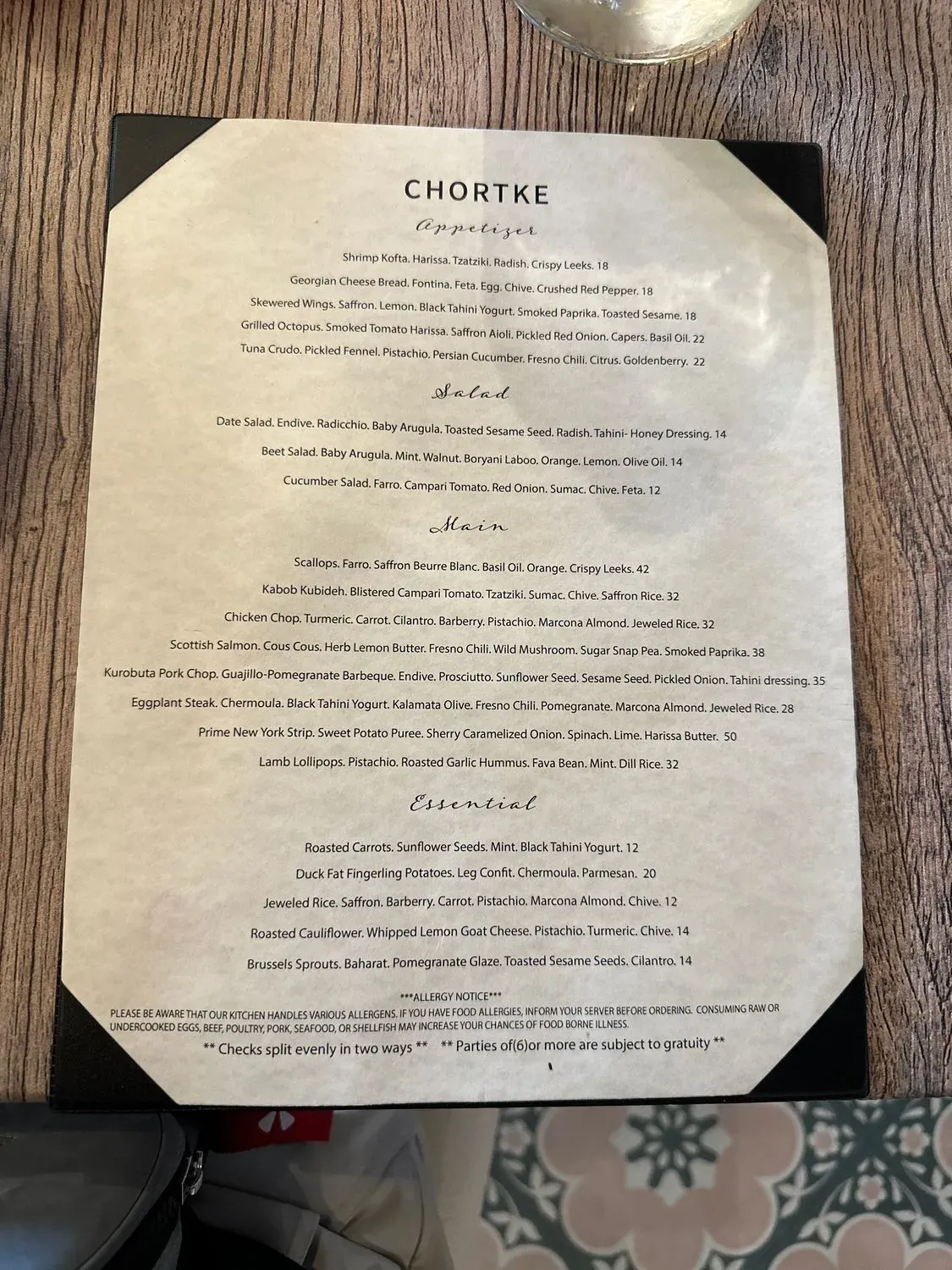 Menu 3