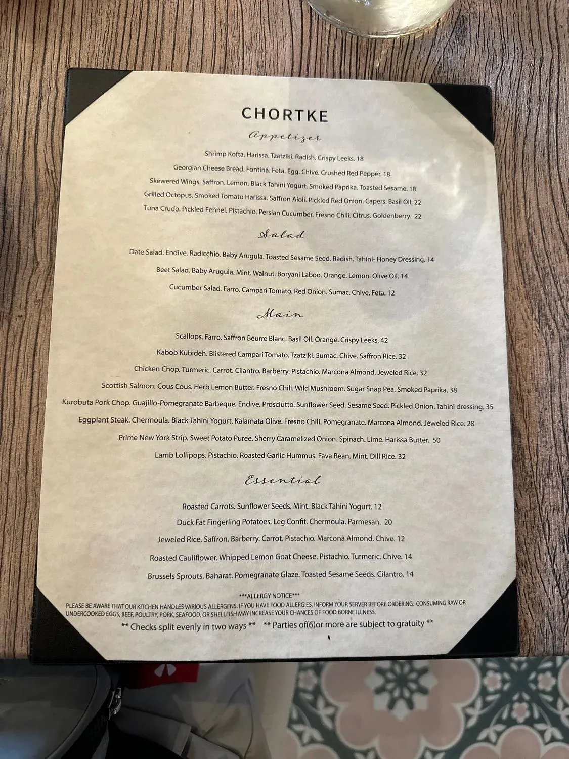 Menu 3