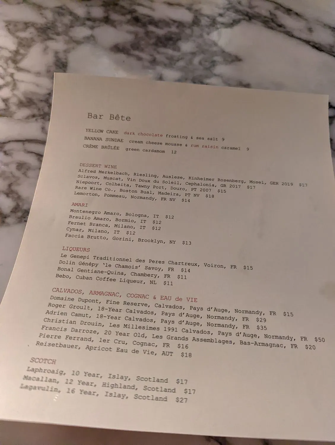 Menu 6