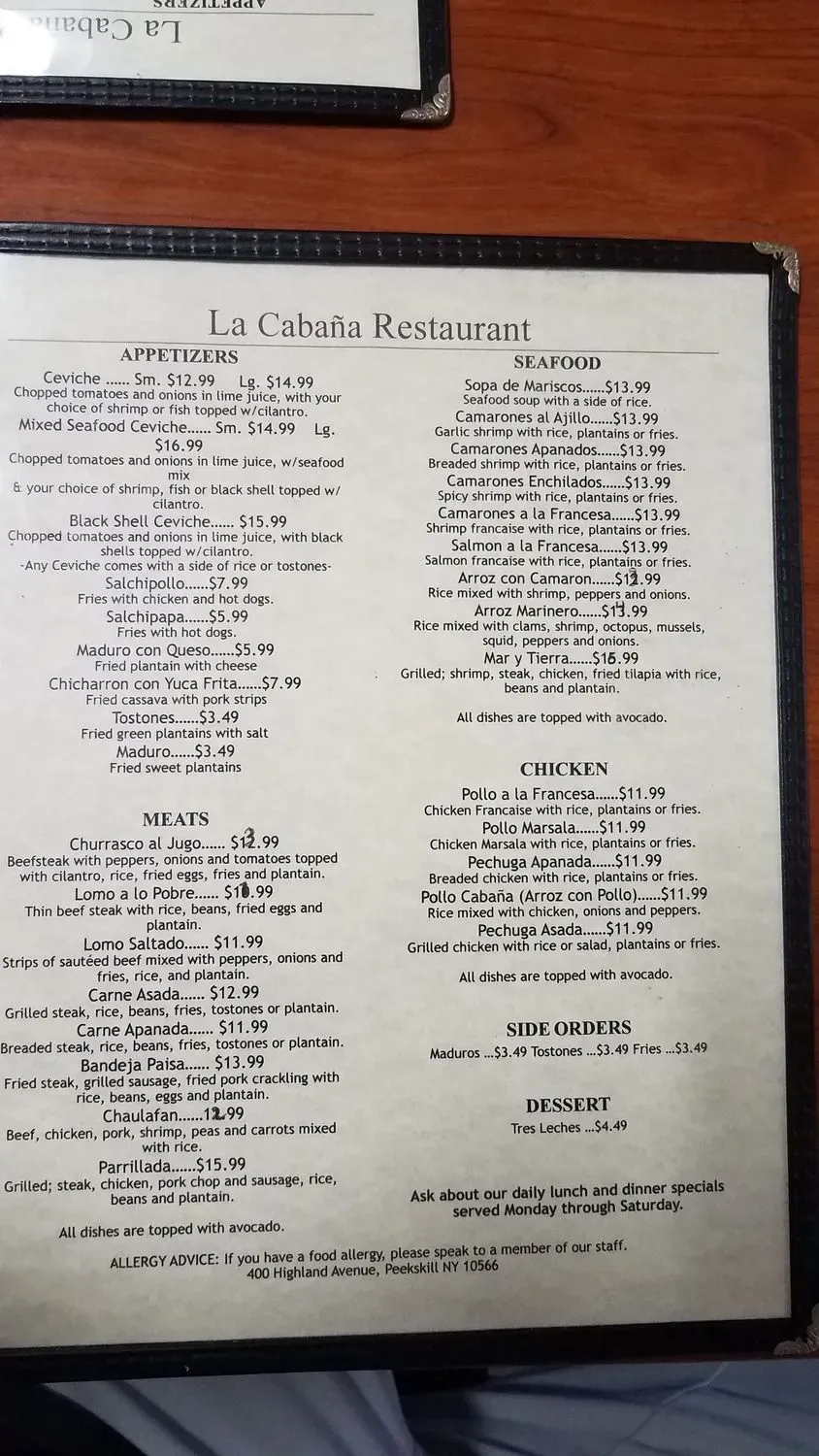 Menu 4