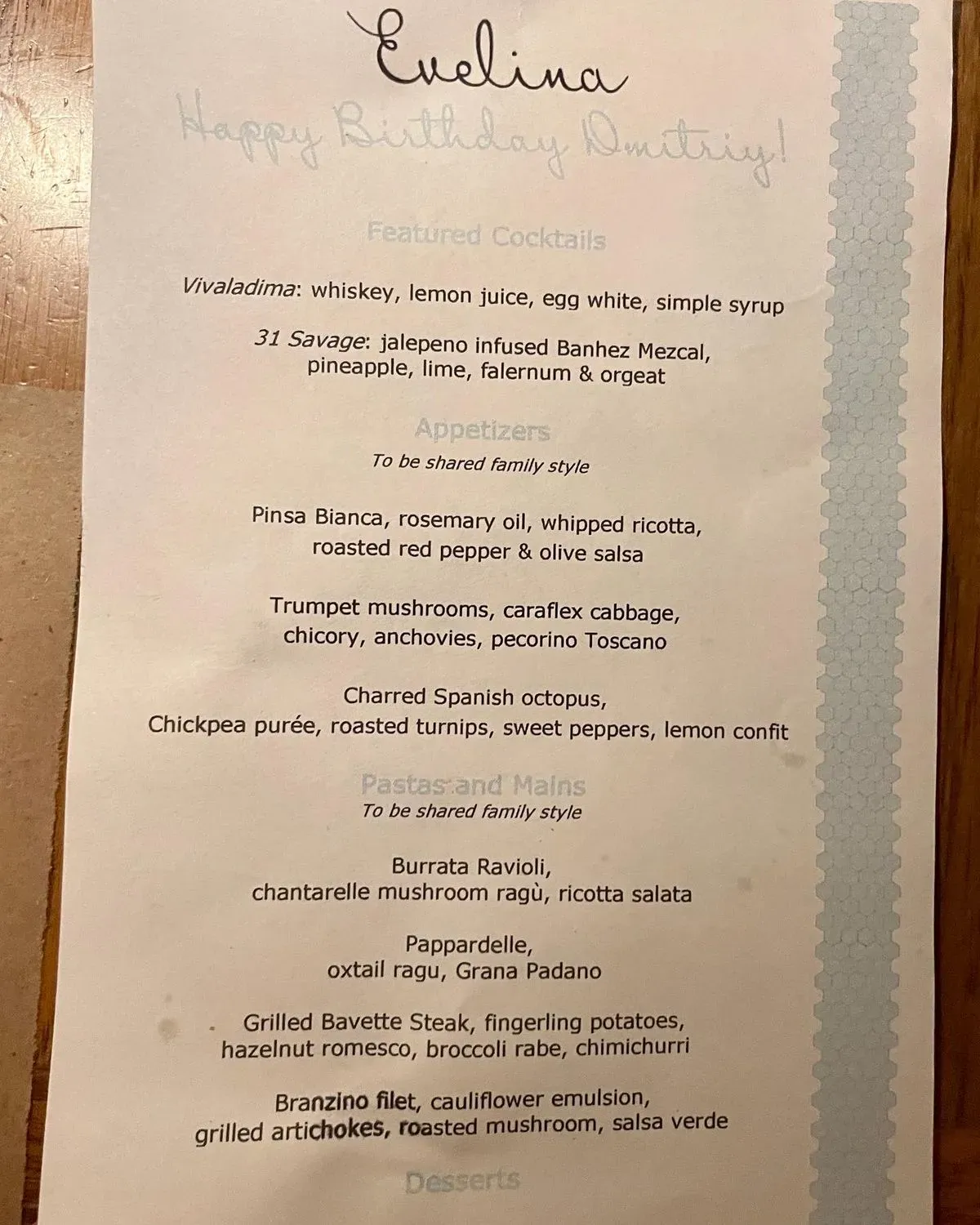 Menu 1