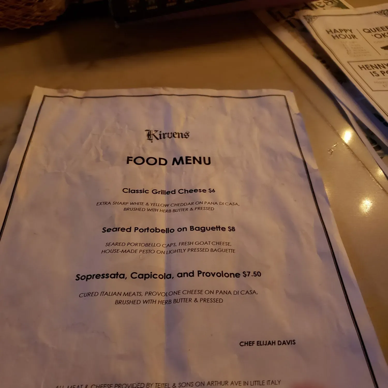 Menu 3