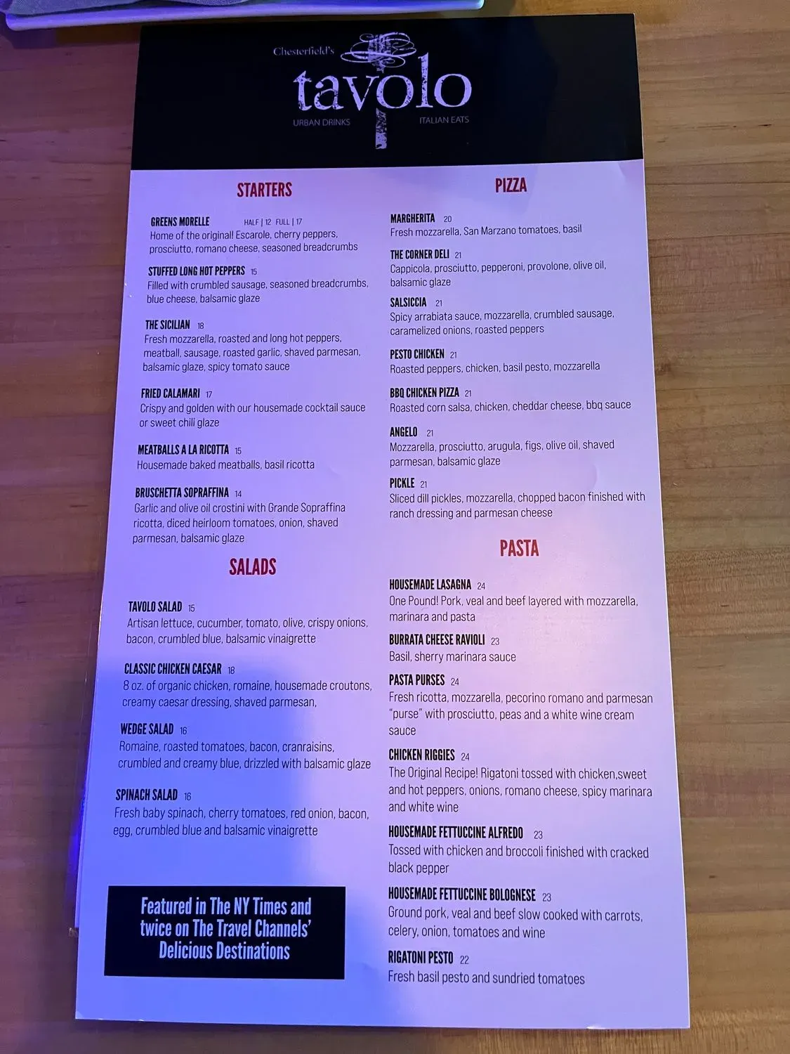 Menu 6