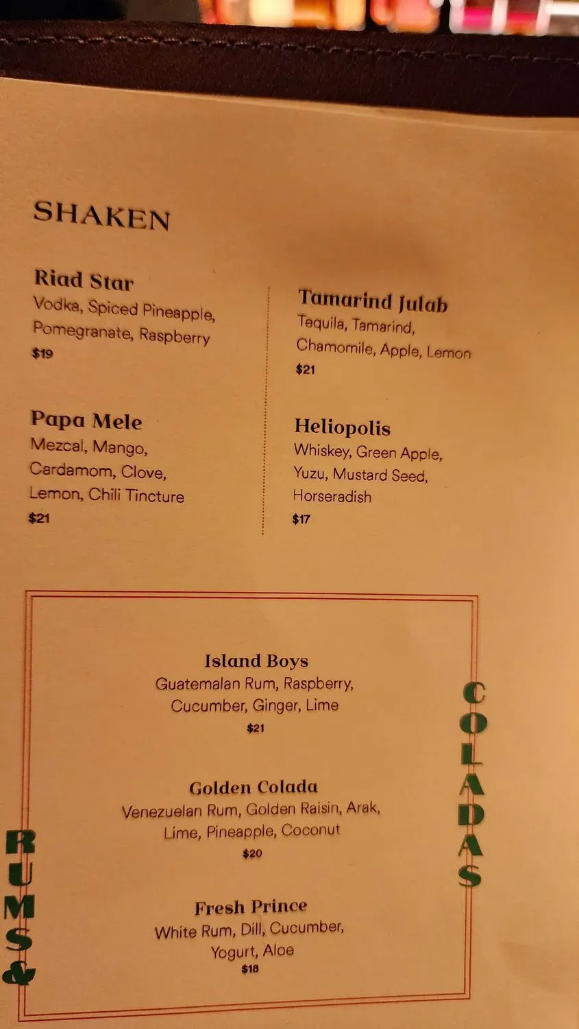 Menu 4