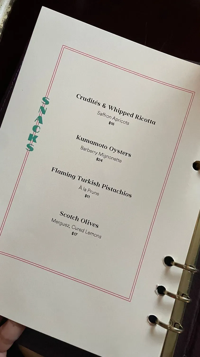 Menu 5