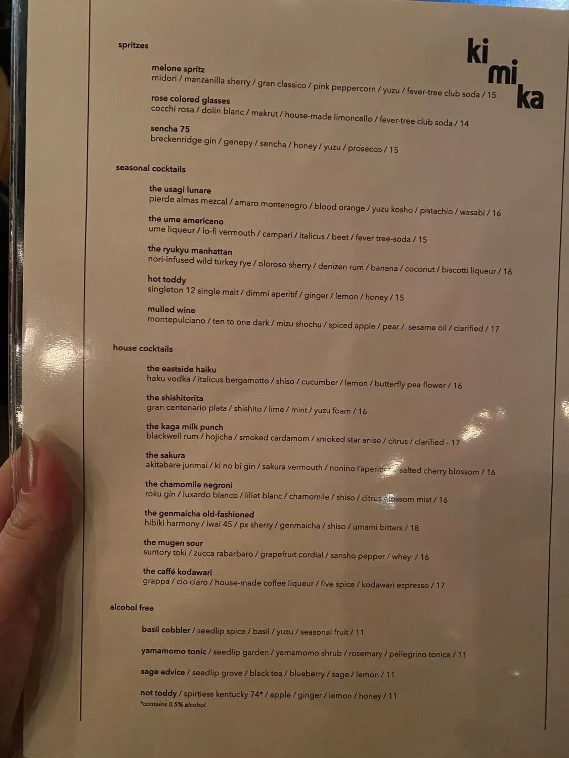 Menu 5