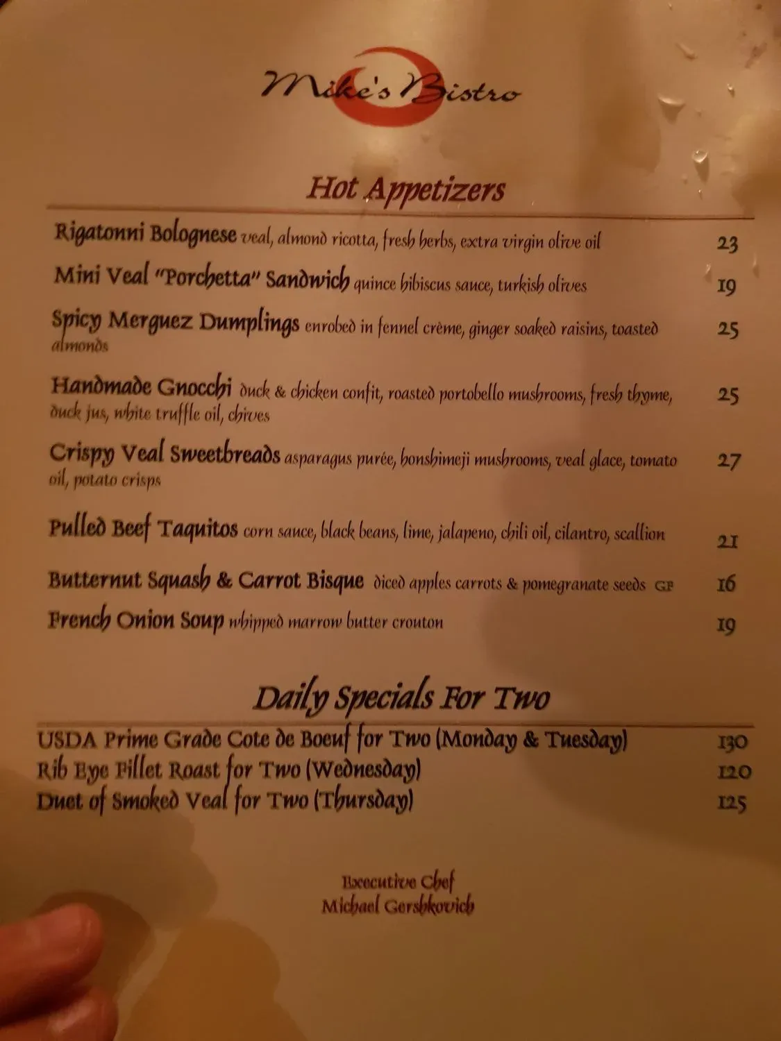 Menu 5