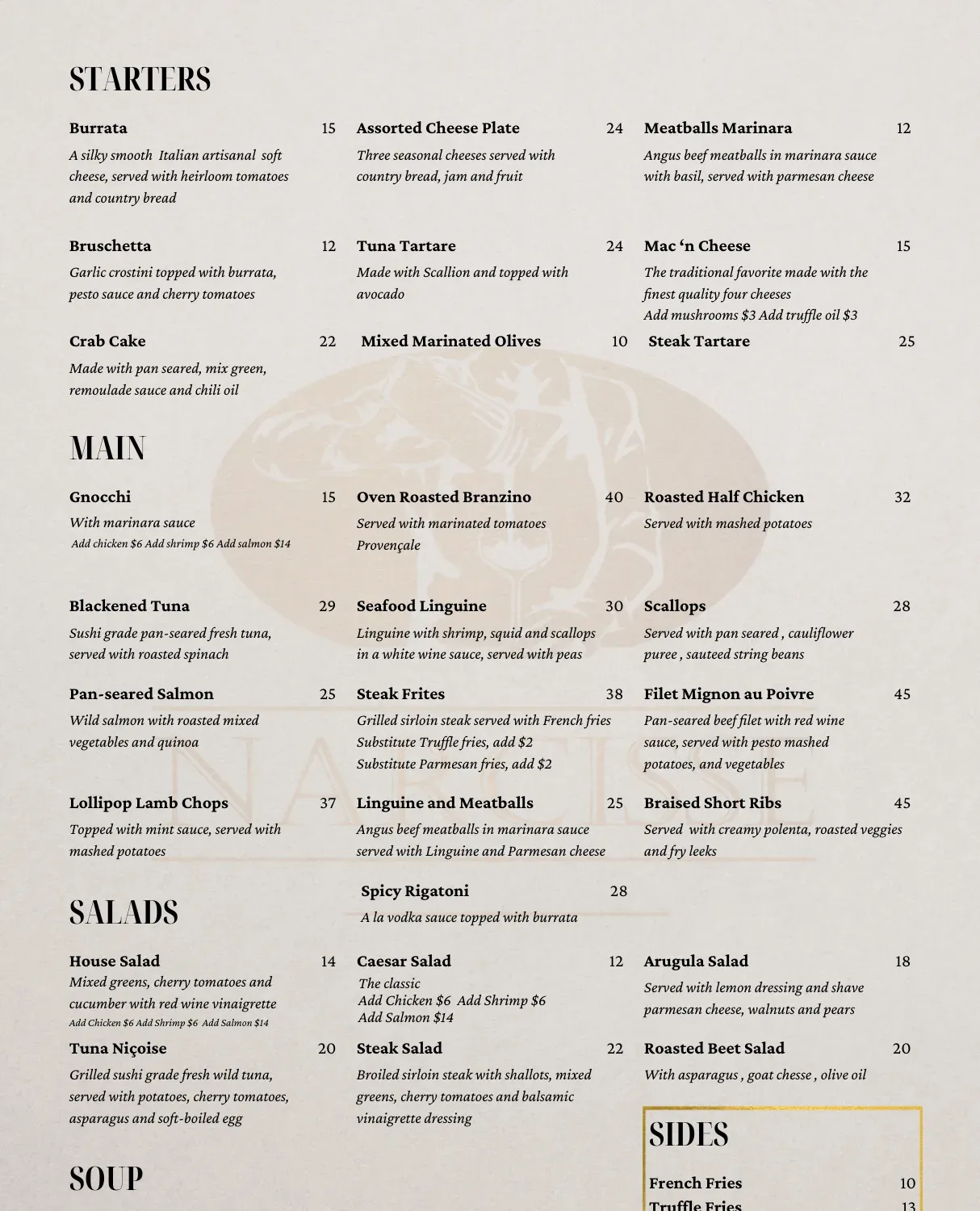 Menu 2