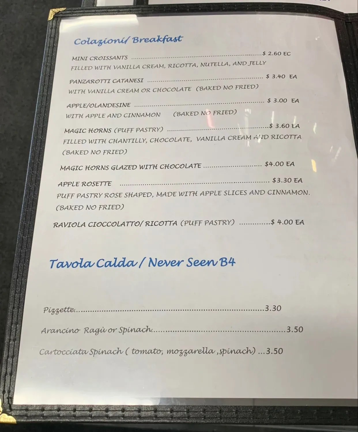 Menu 1