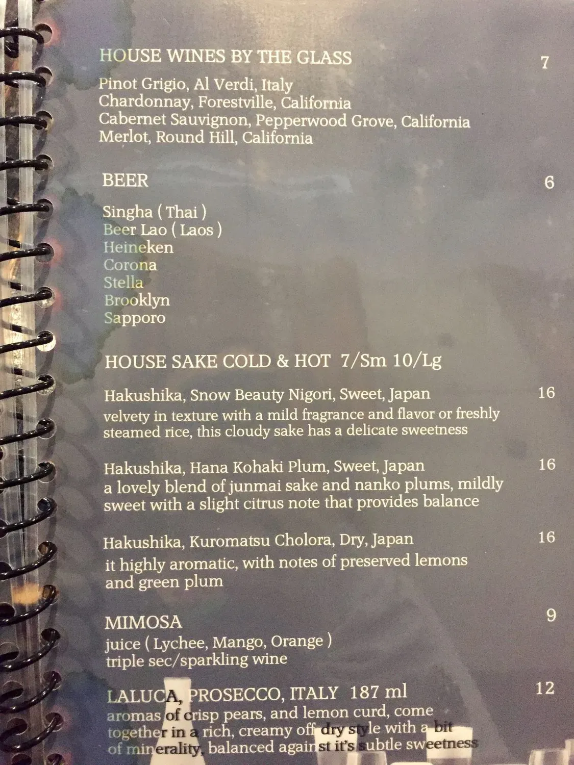 Menu 5