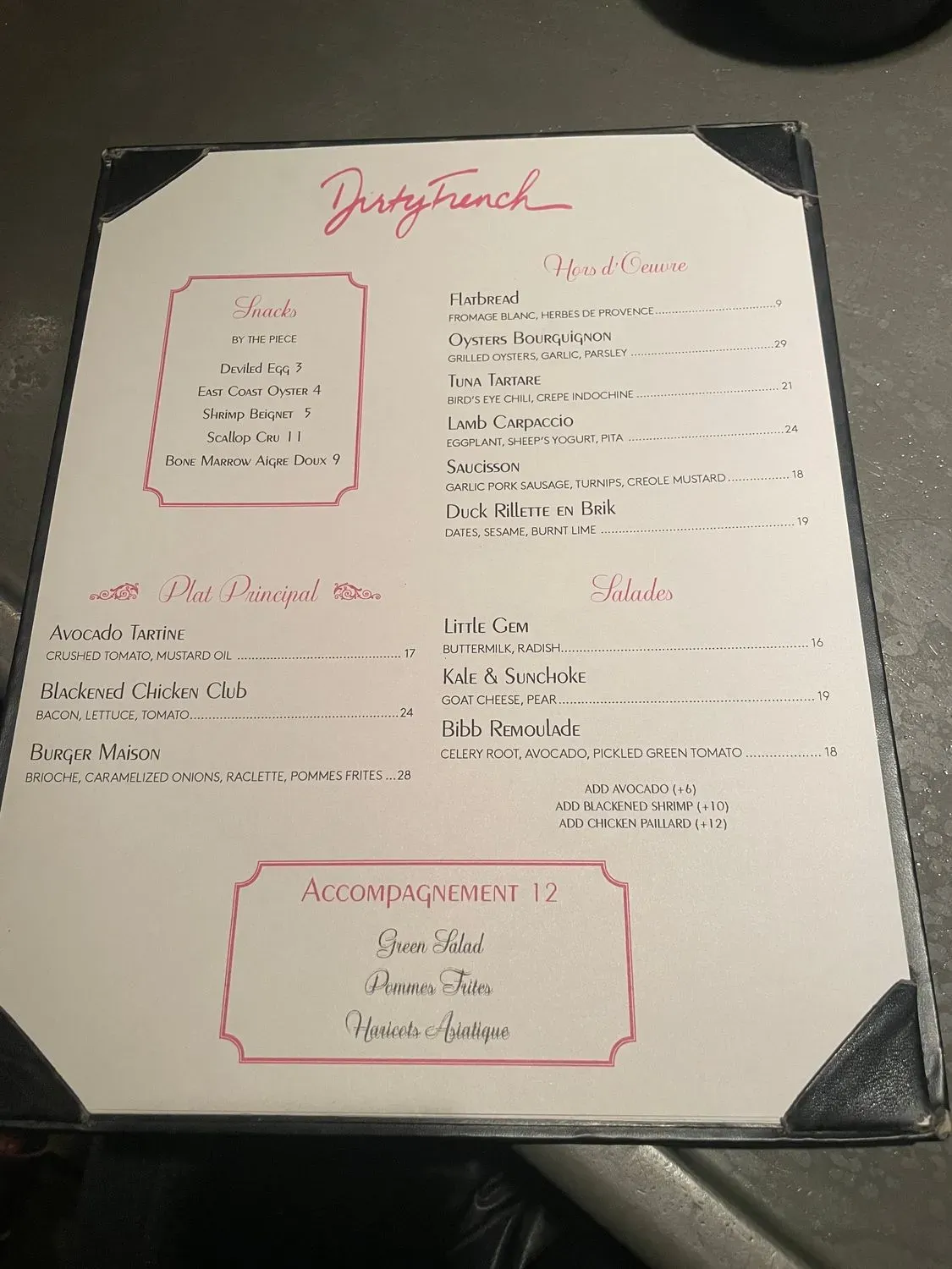 Menu 2