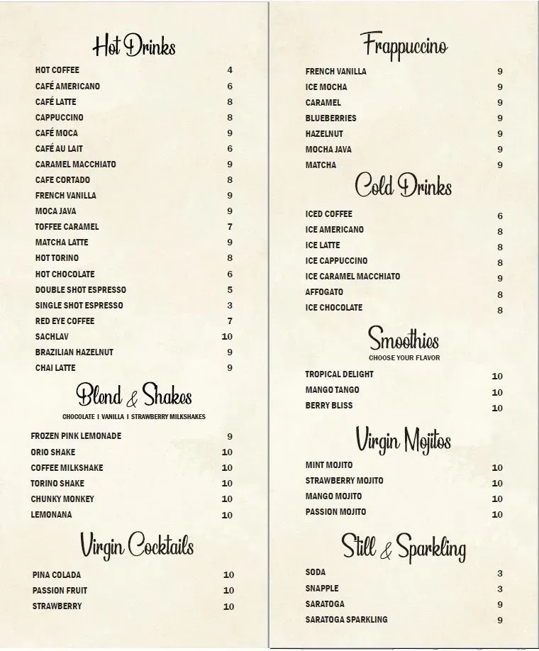 Menu 1