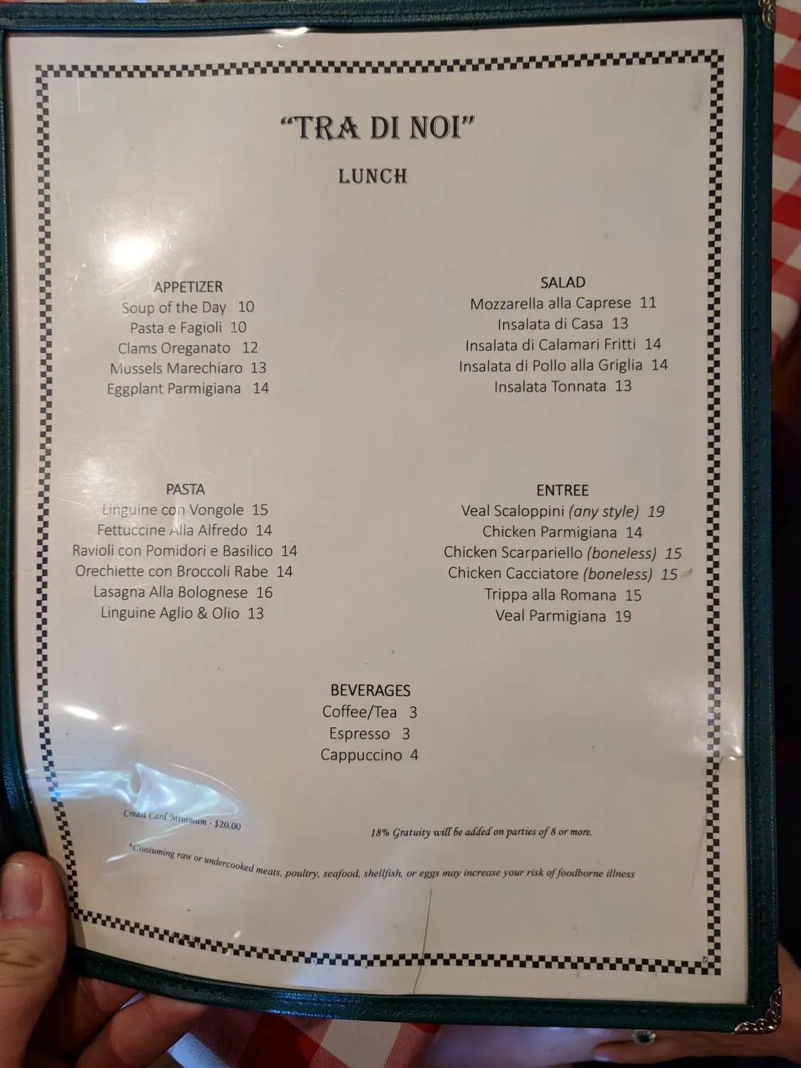 Menu 5