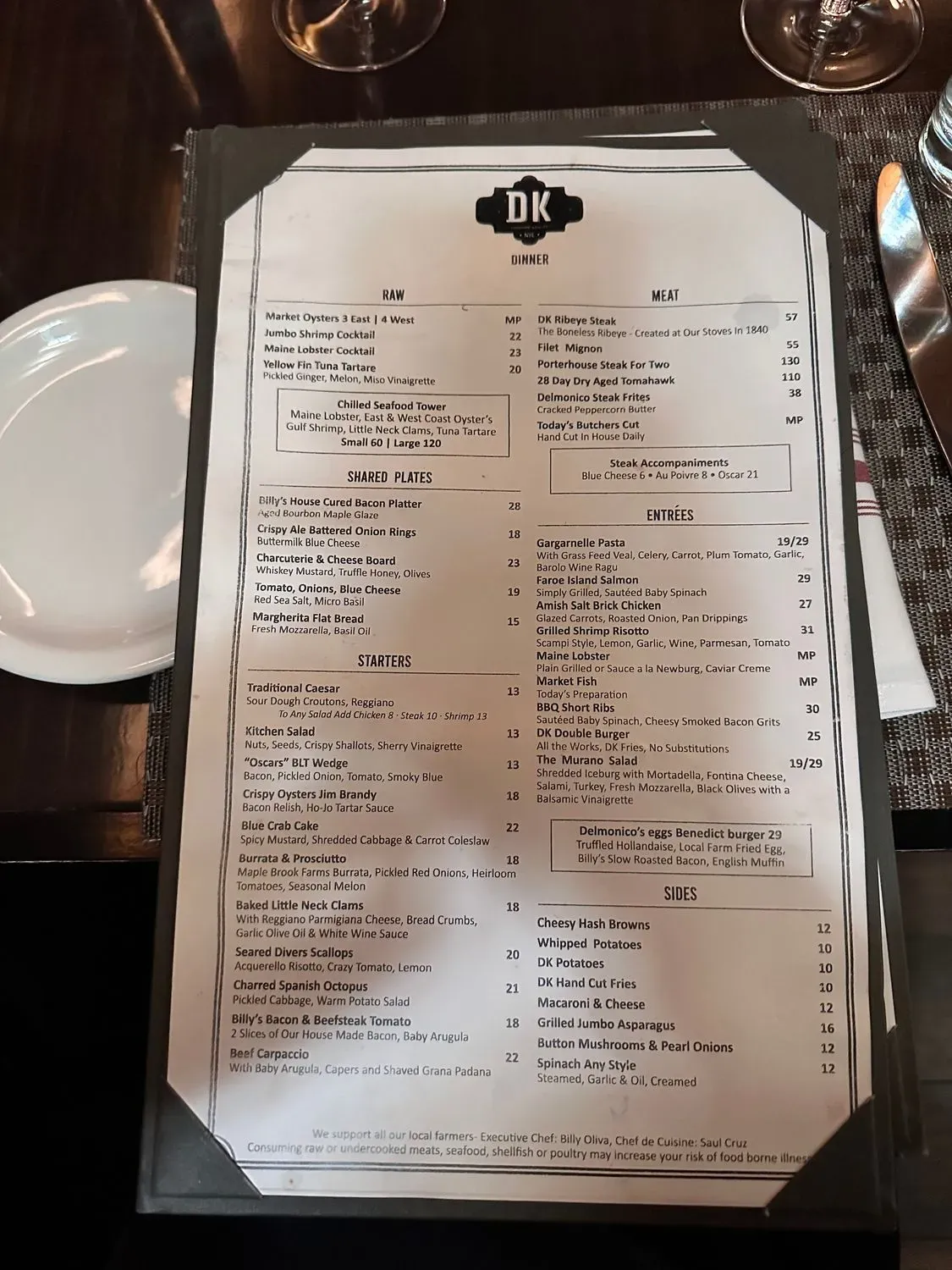 DK Restaurant NYC Menu - Updated November 2025