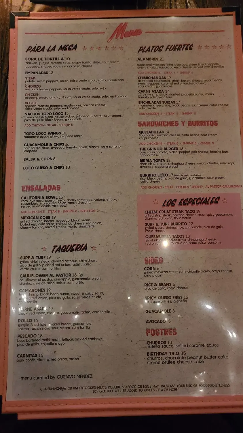 Menu 6