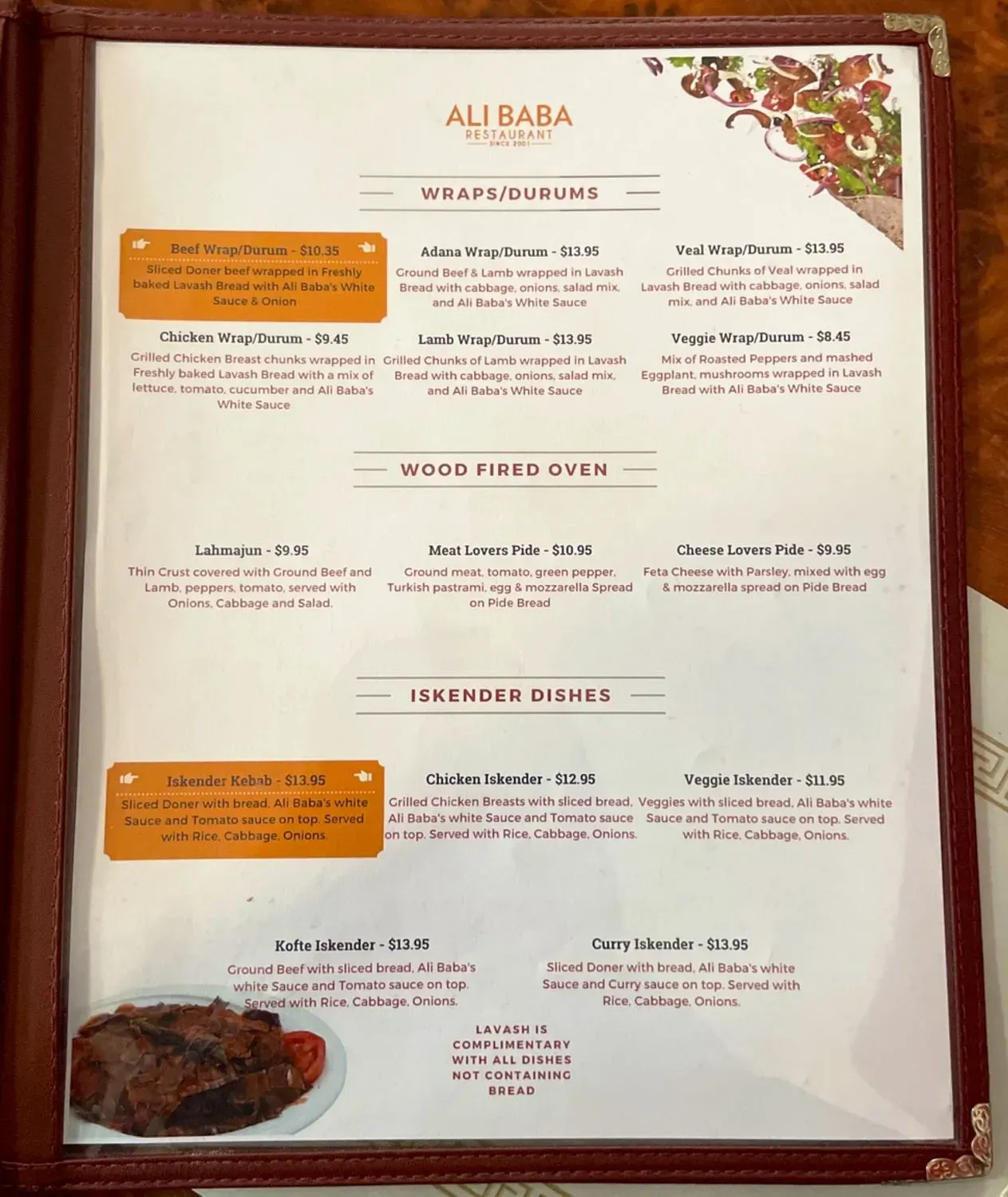 Menu 2