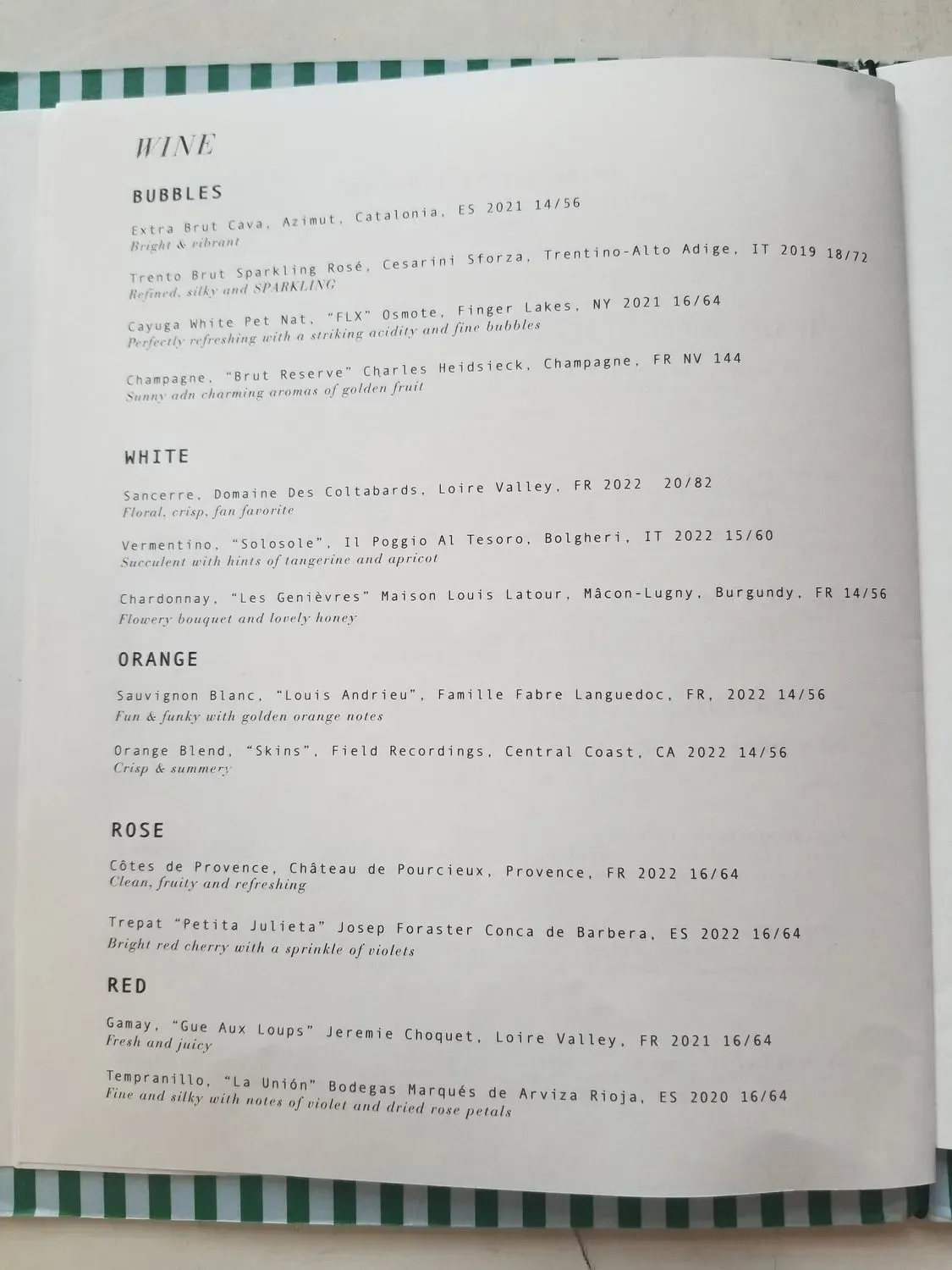 Menu 2