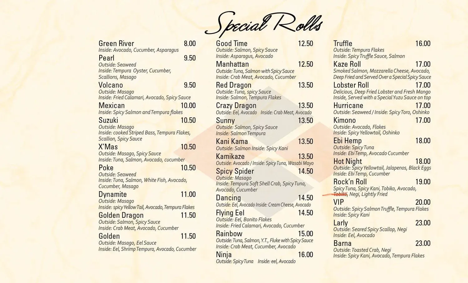 Menu 1