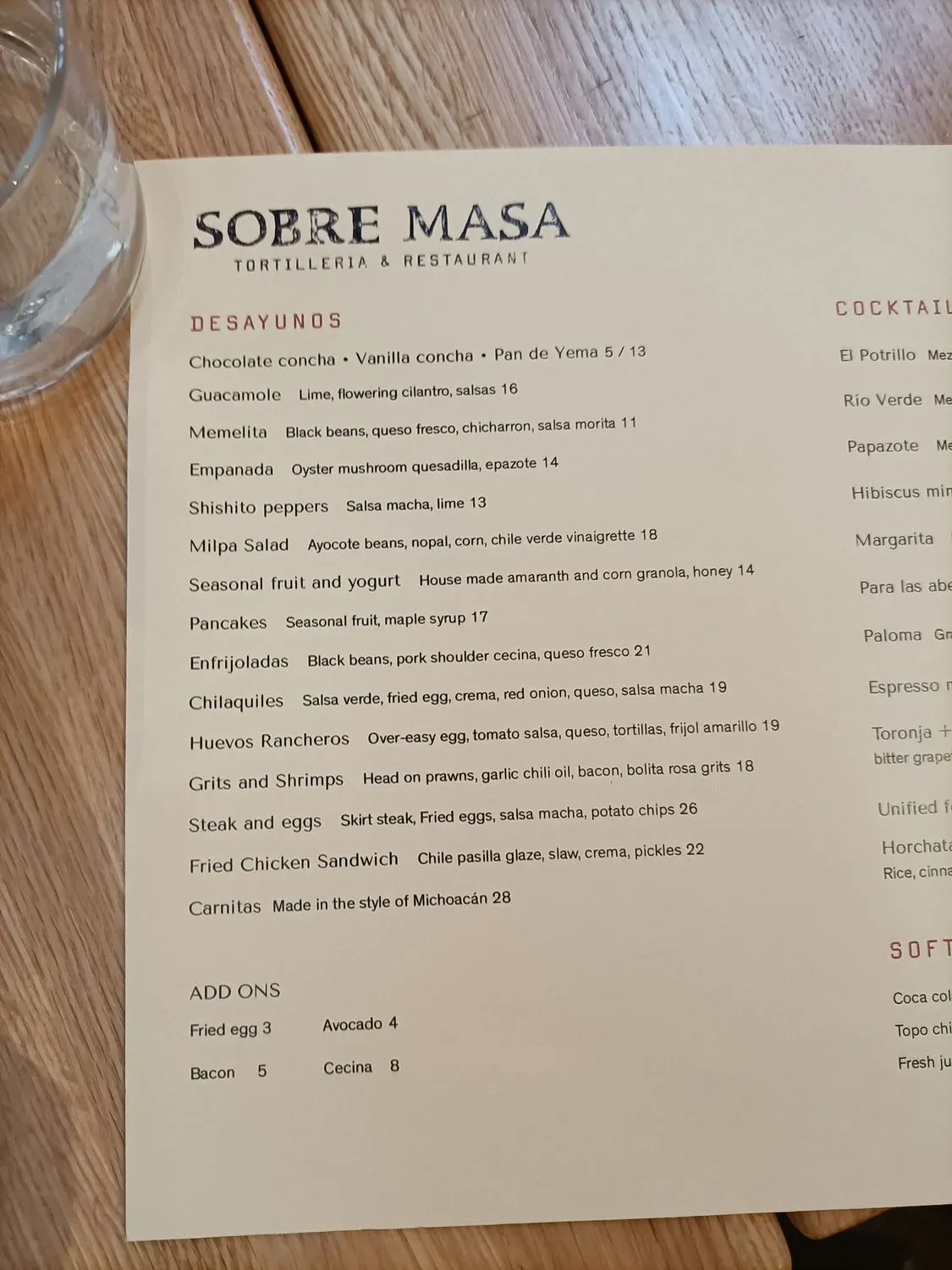 Menu 5