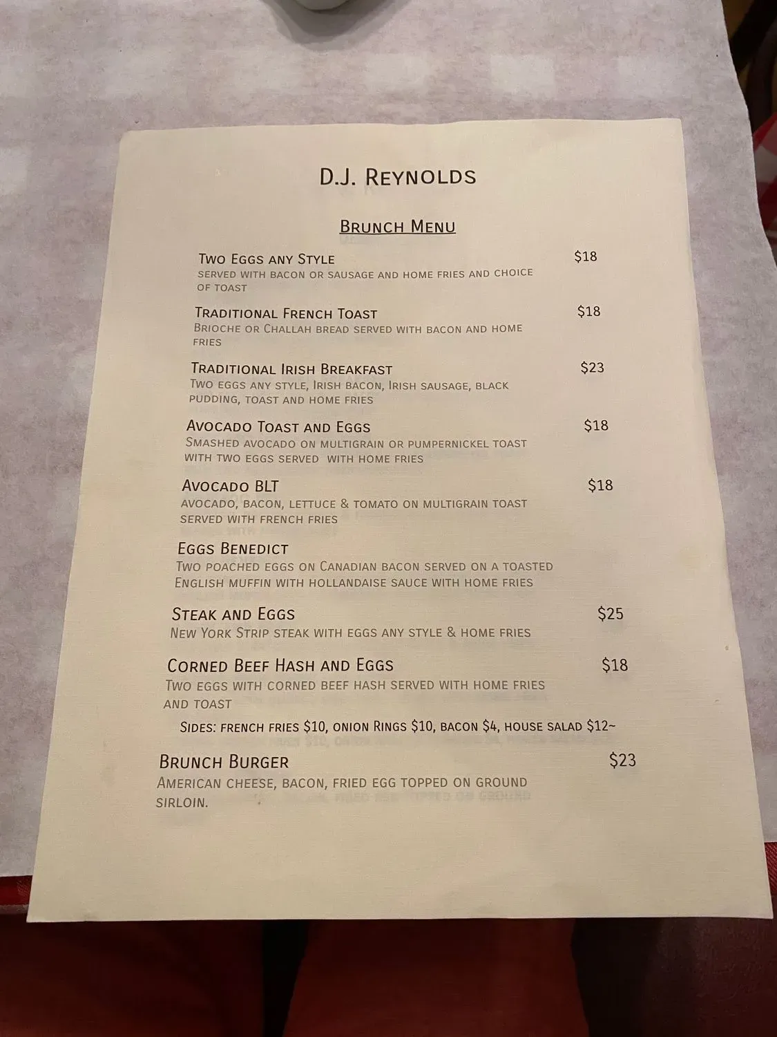 Menu 1