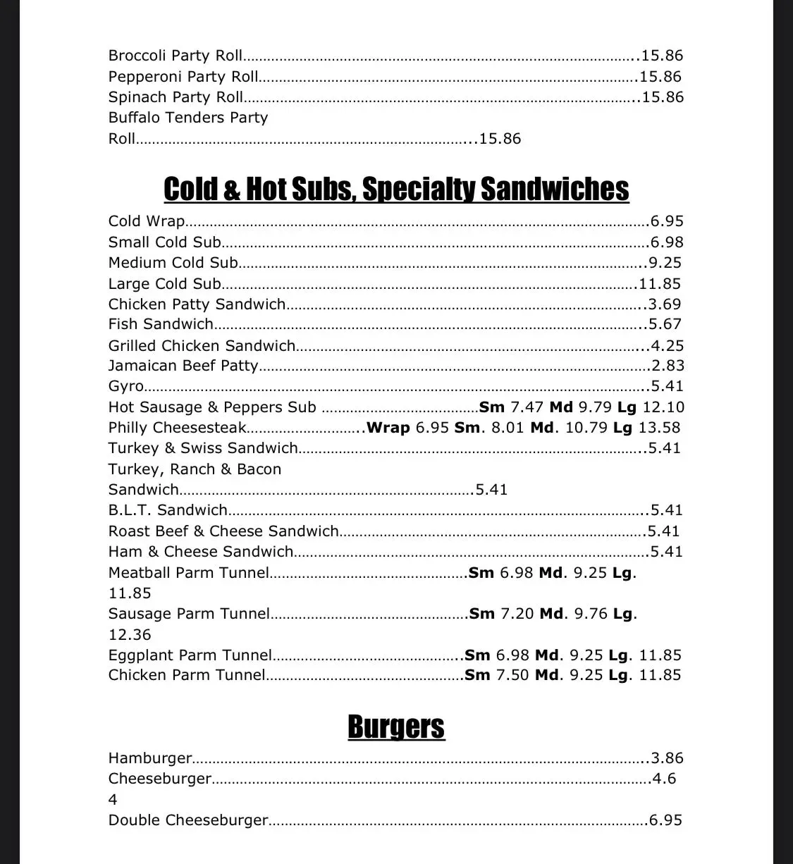 Menu 3