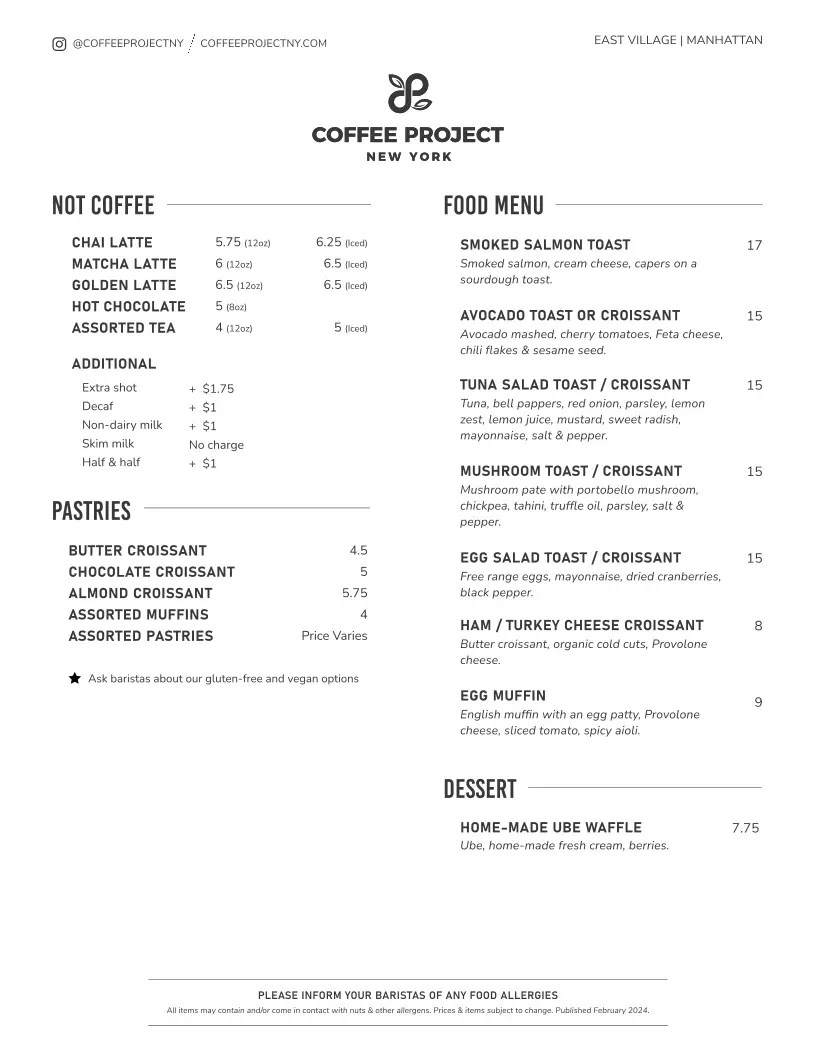 Menu 1