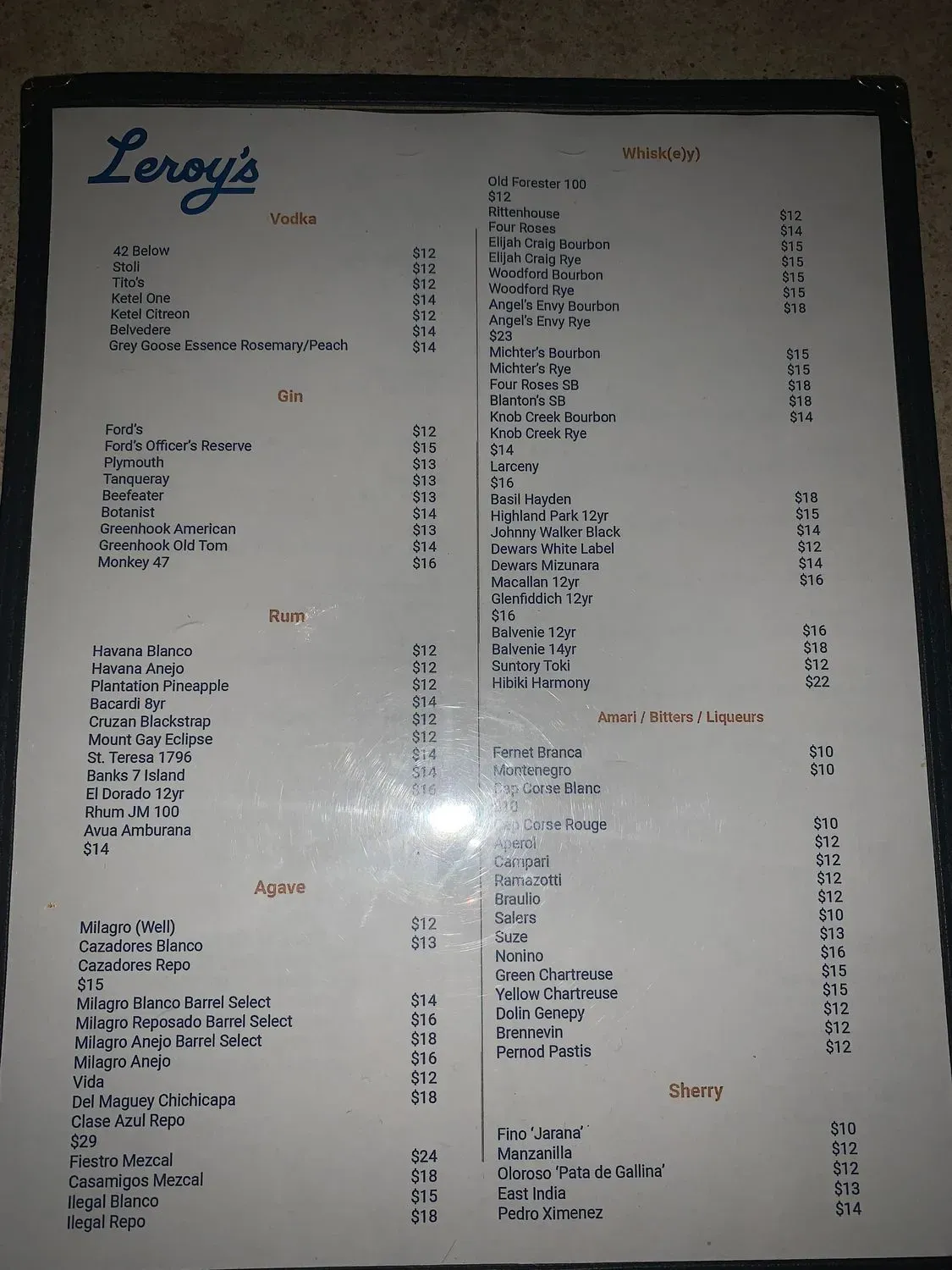 Menu 1