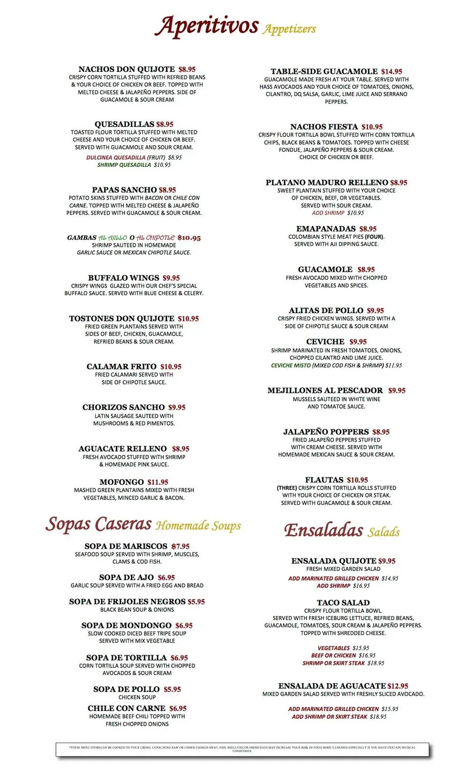 Menu 5