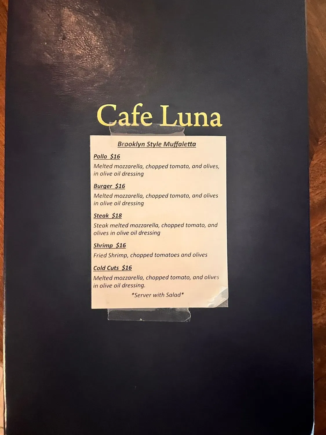 Menu 5