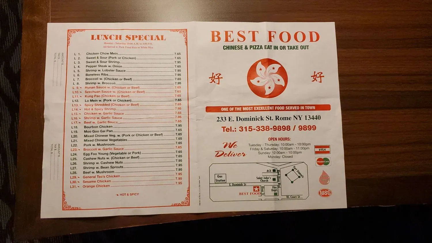 Menu 1