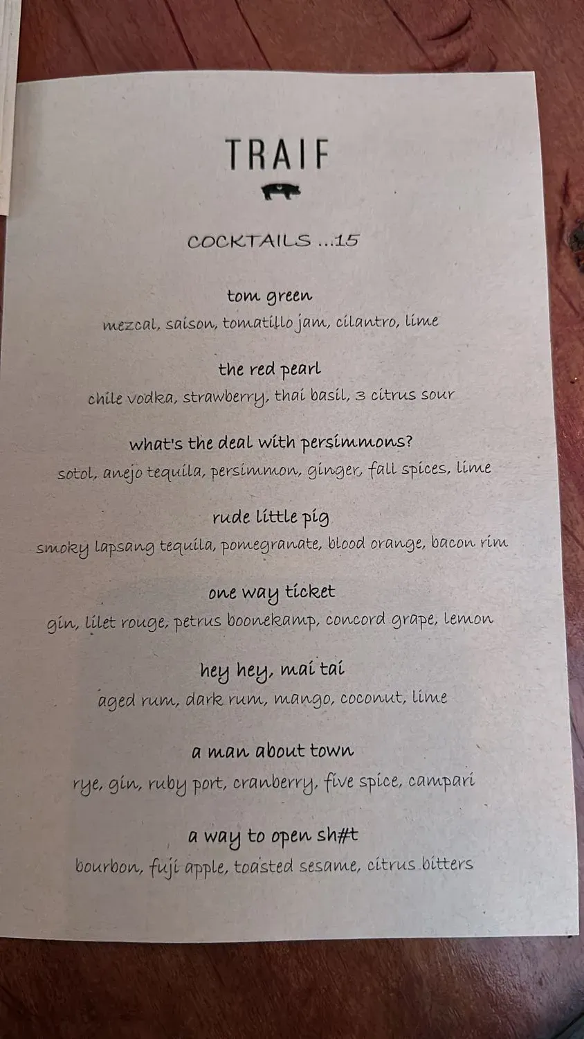 Menu 5