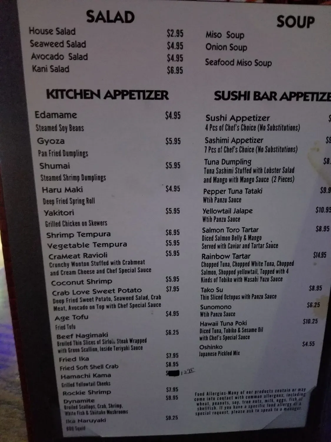 Menu 4