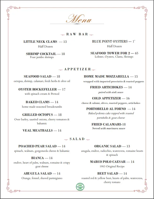 Menu 1