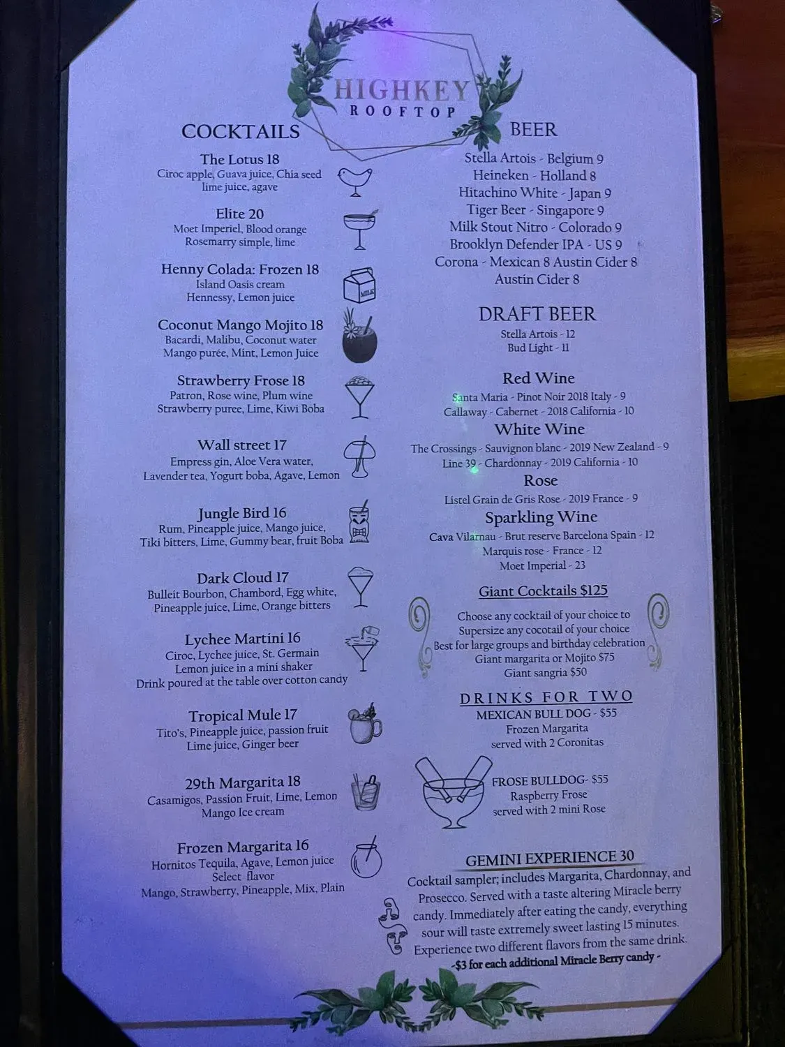 Menu 5