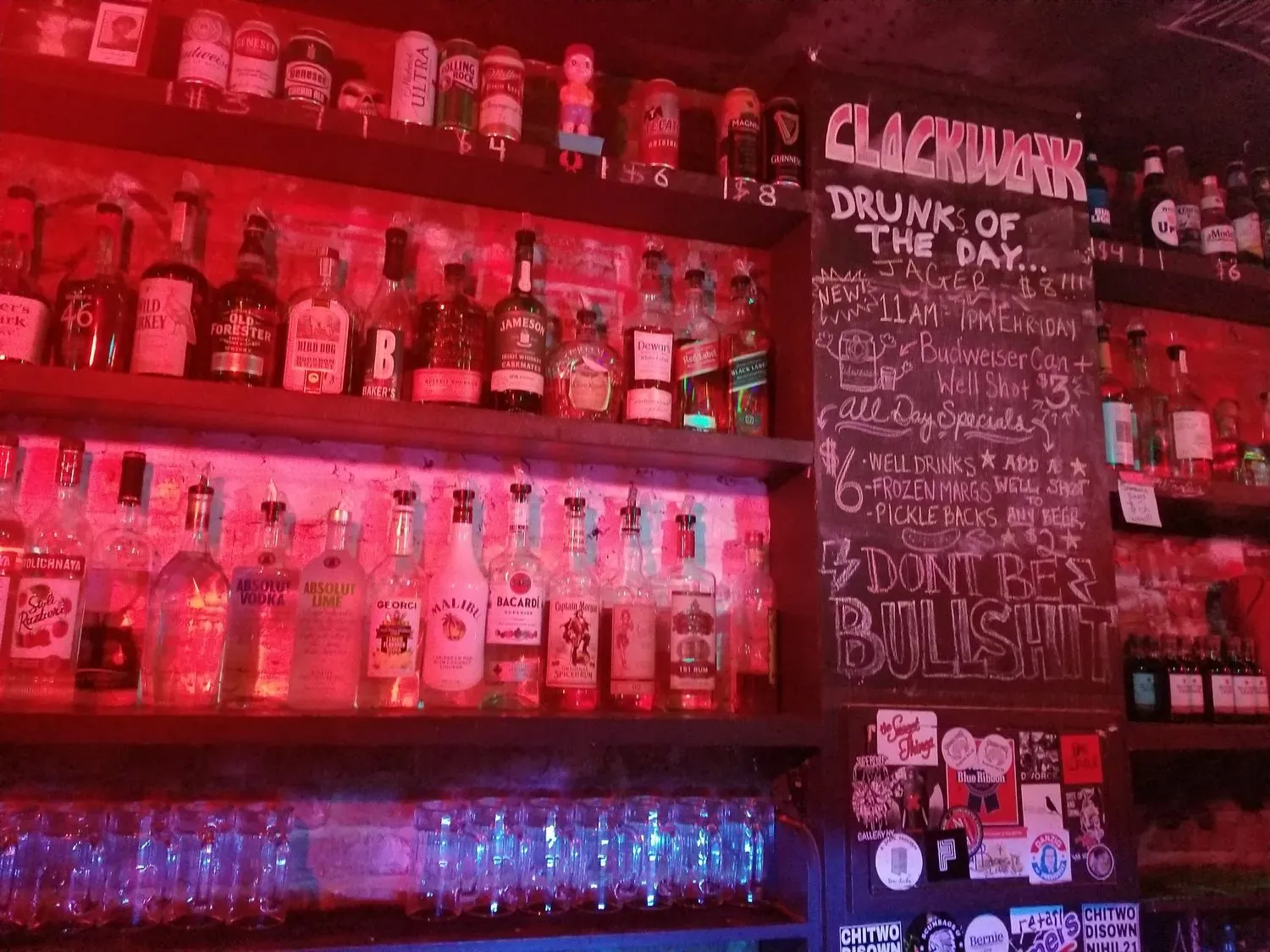 Clockwork Bar Menu - Updated November 2025