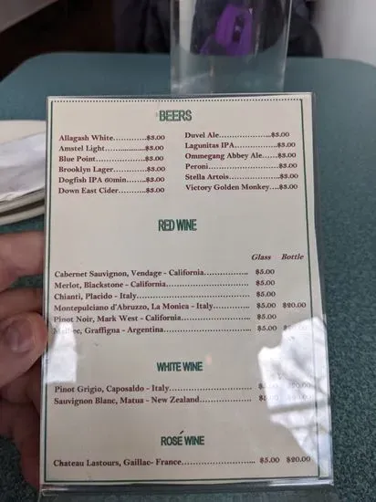 Menu 5