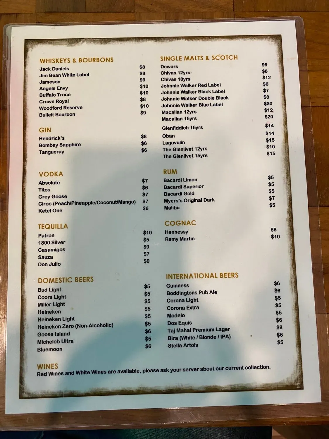 Menu 5