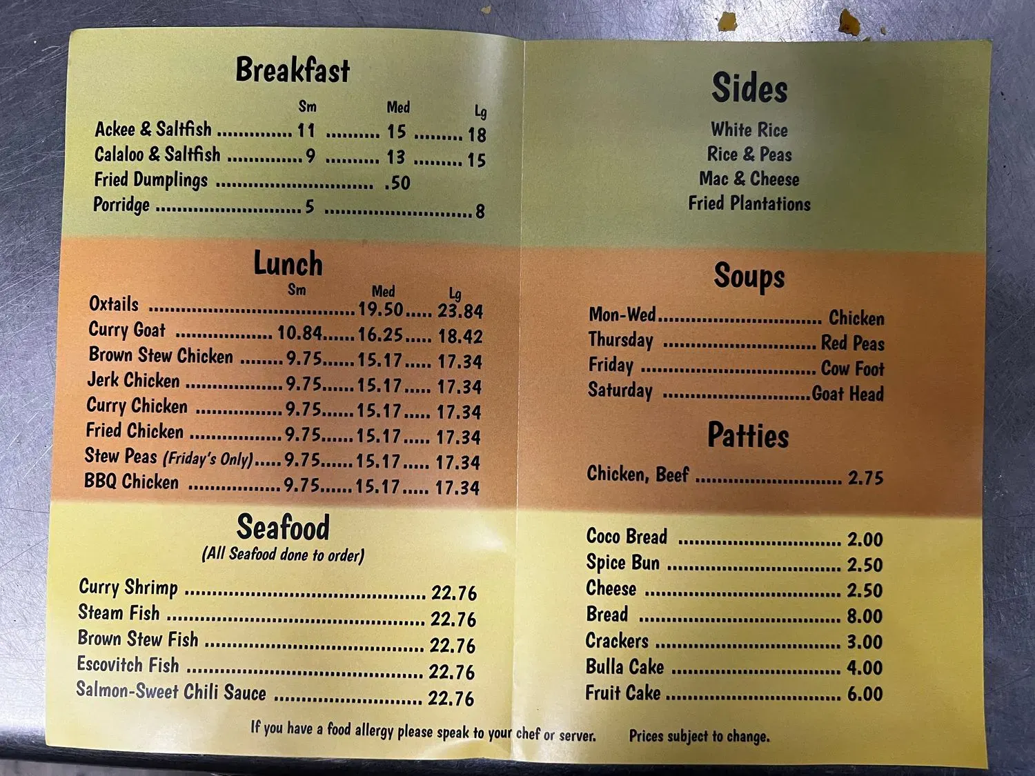 Menu 2