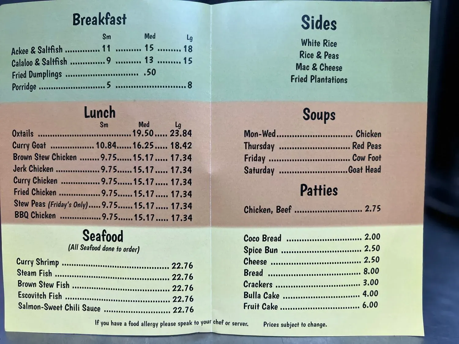 Menu 1