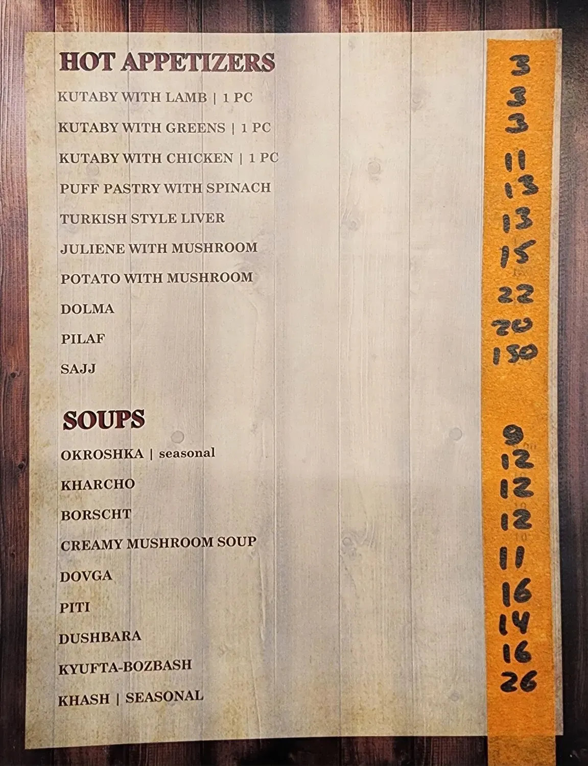 Menu 2