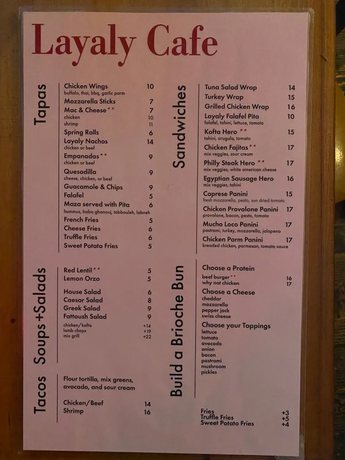 Menu 1