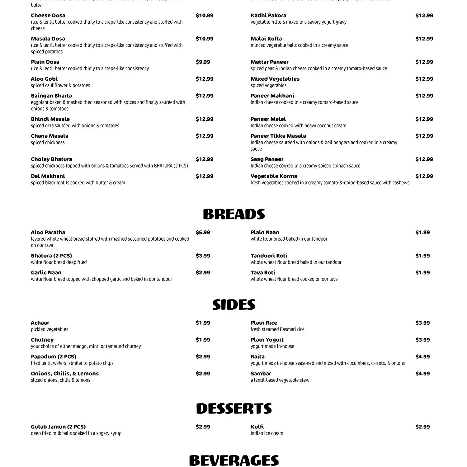 Menu 2