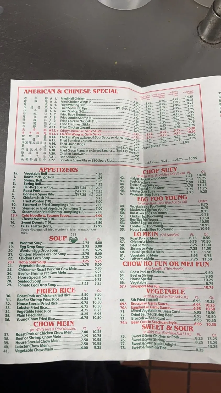 Menu 2