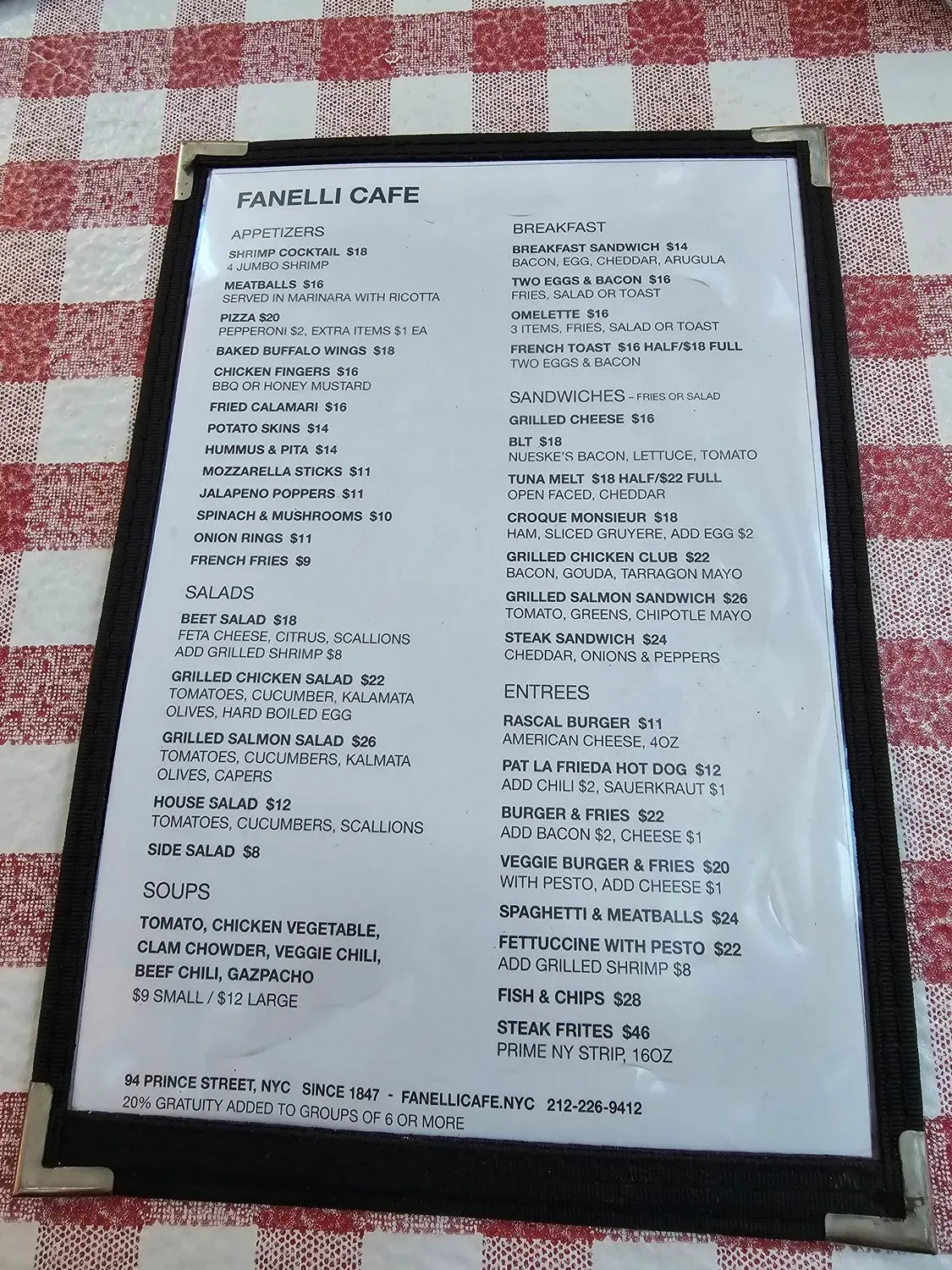 Menu 5