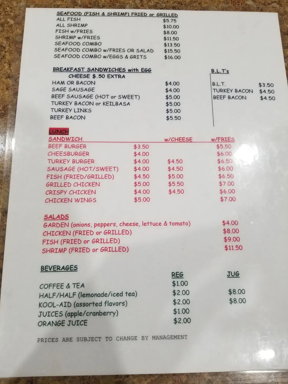 Menu 1