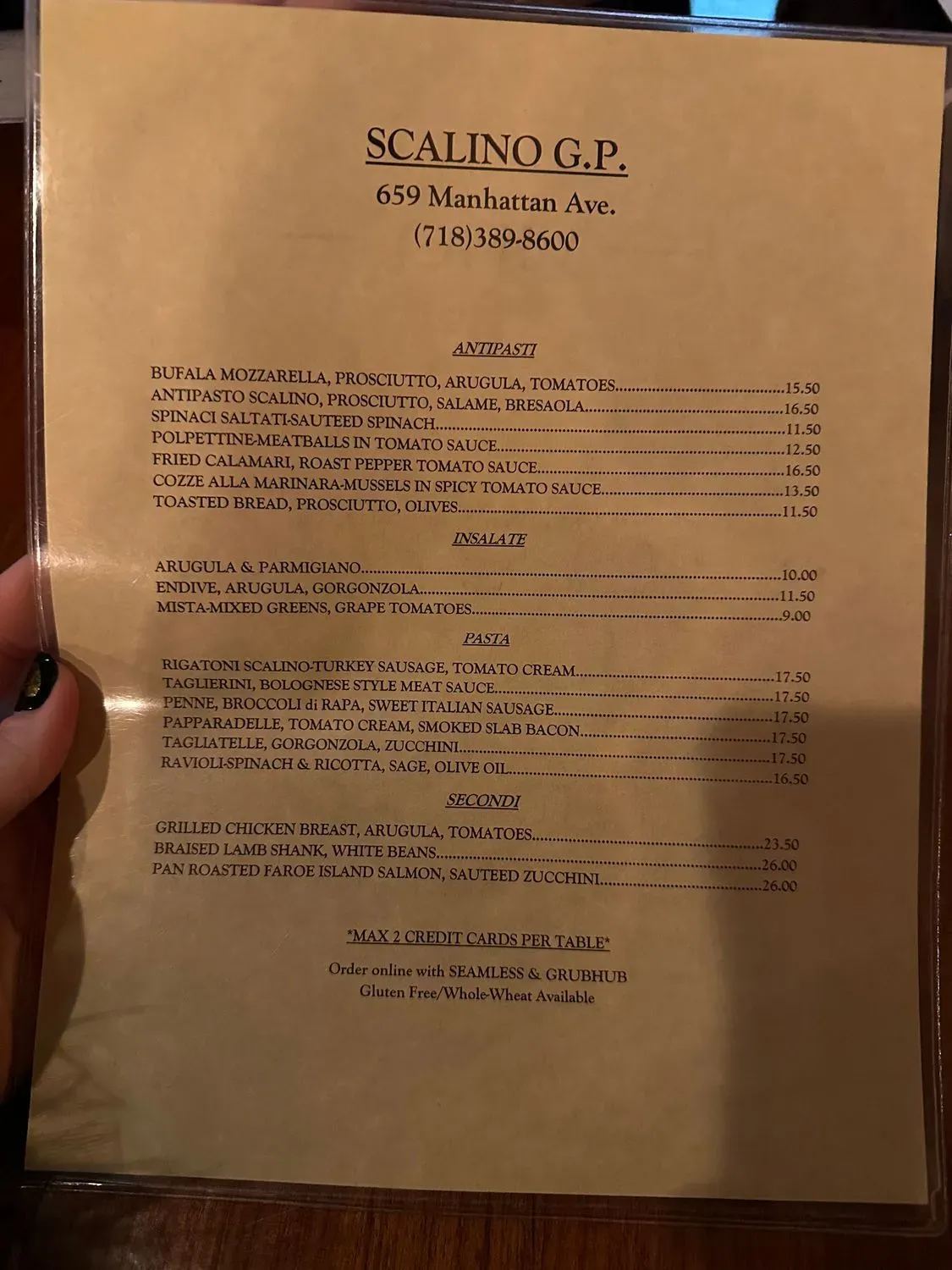 Menu 2