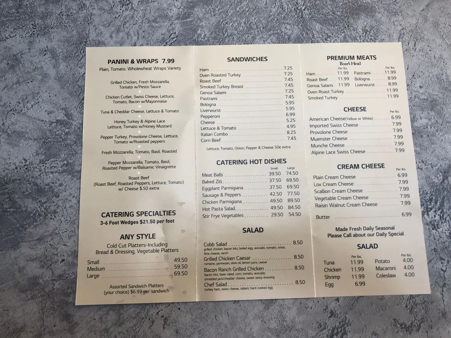 Menu 2