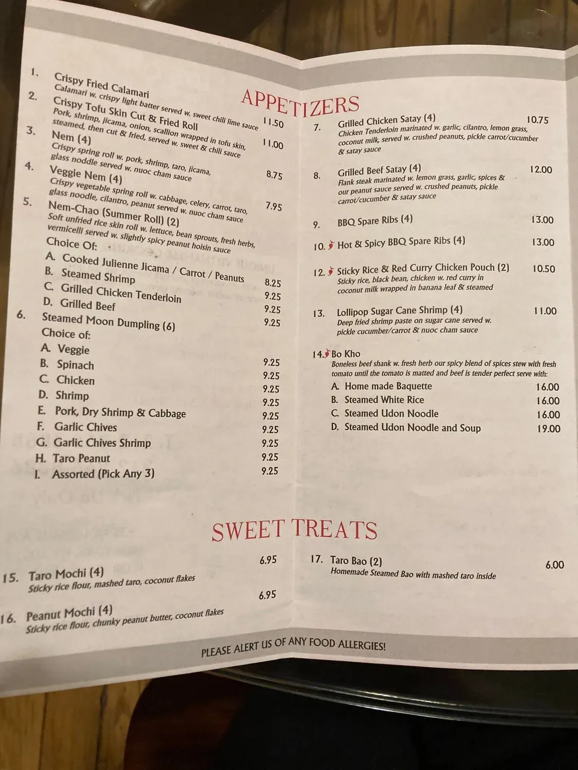 Menu 5