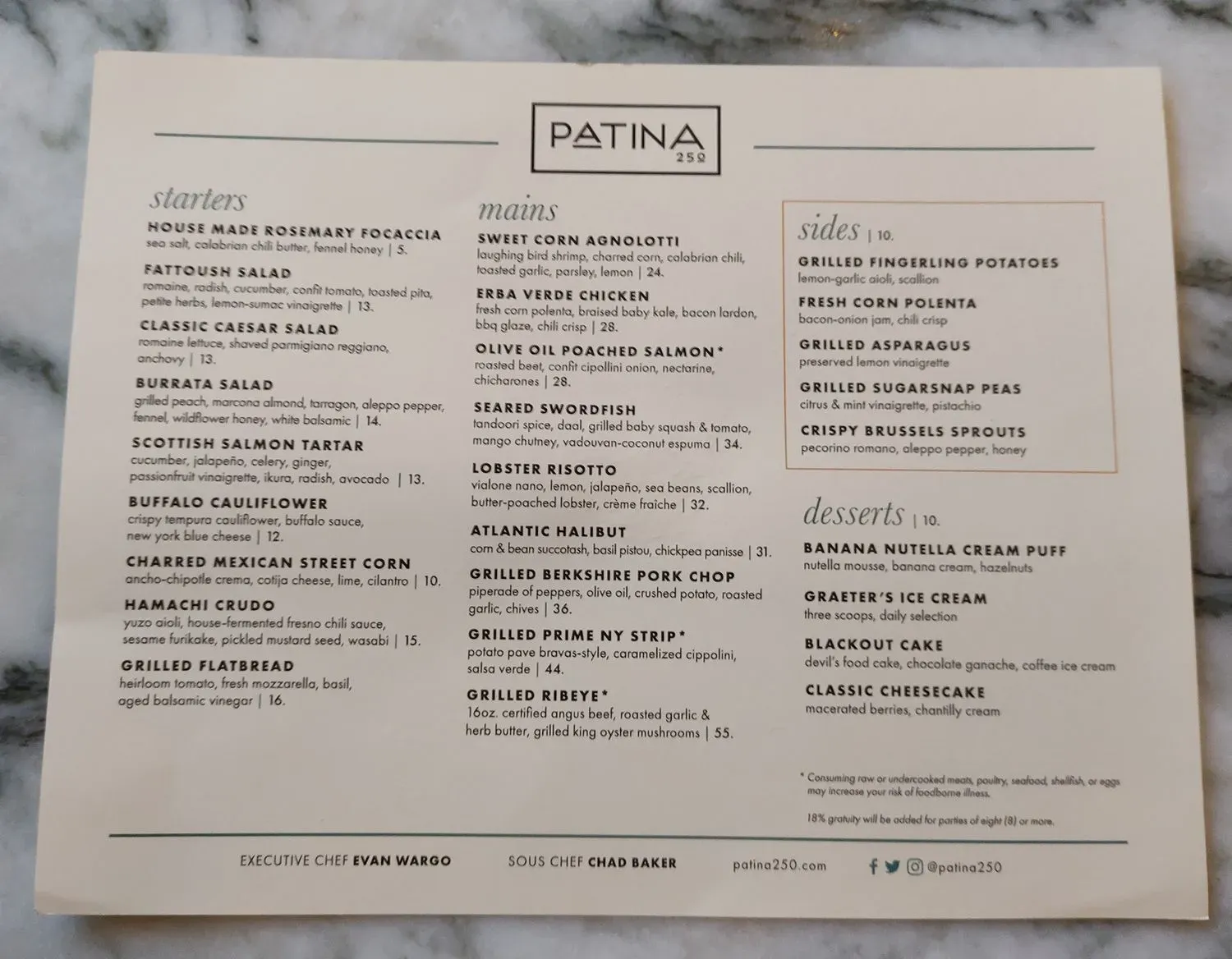 Menu 5